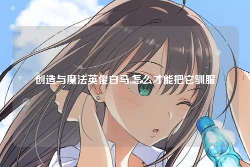 创造与魔法英俊白马,怎么才能把它驯服
