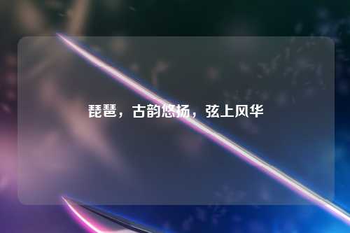 琵琶,古韵悠扬,弦上风华